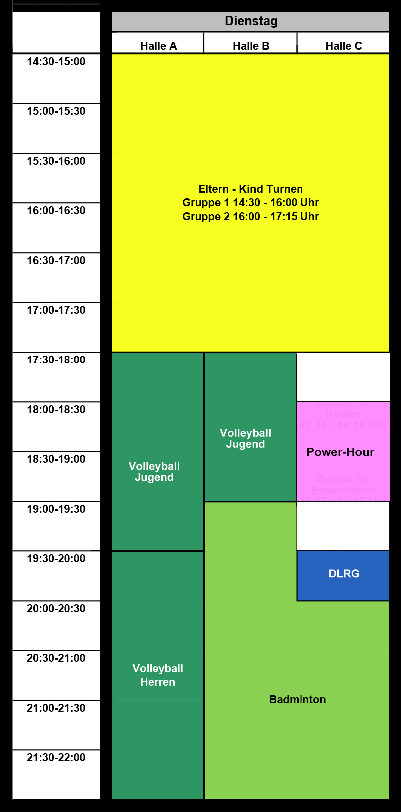 halle 22 23 dienstag